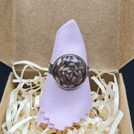 Heather round stainless steel adjustable ring