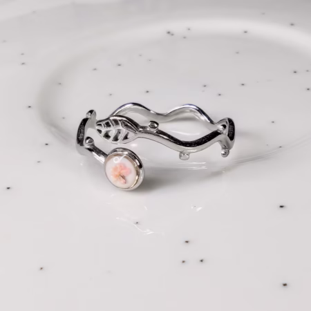 Queen Anne's Lace tiny adjustable ring