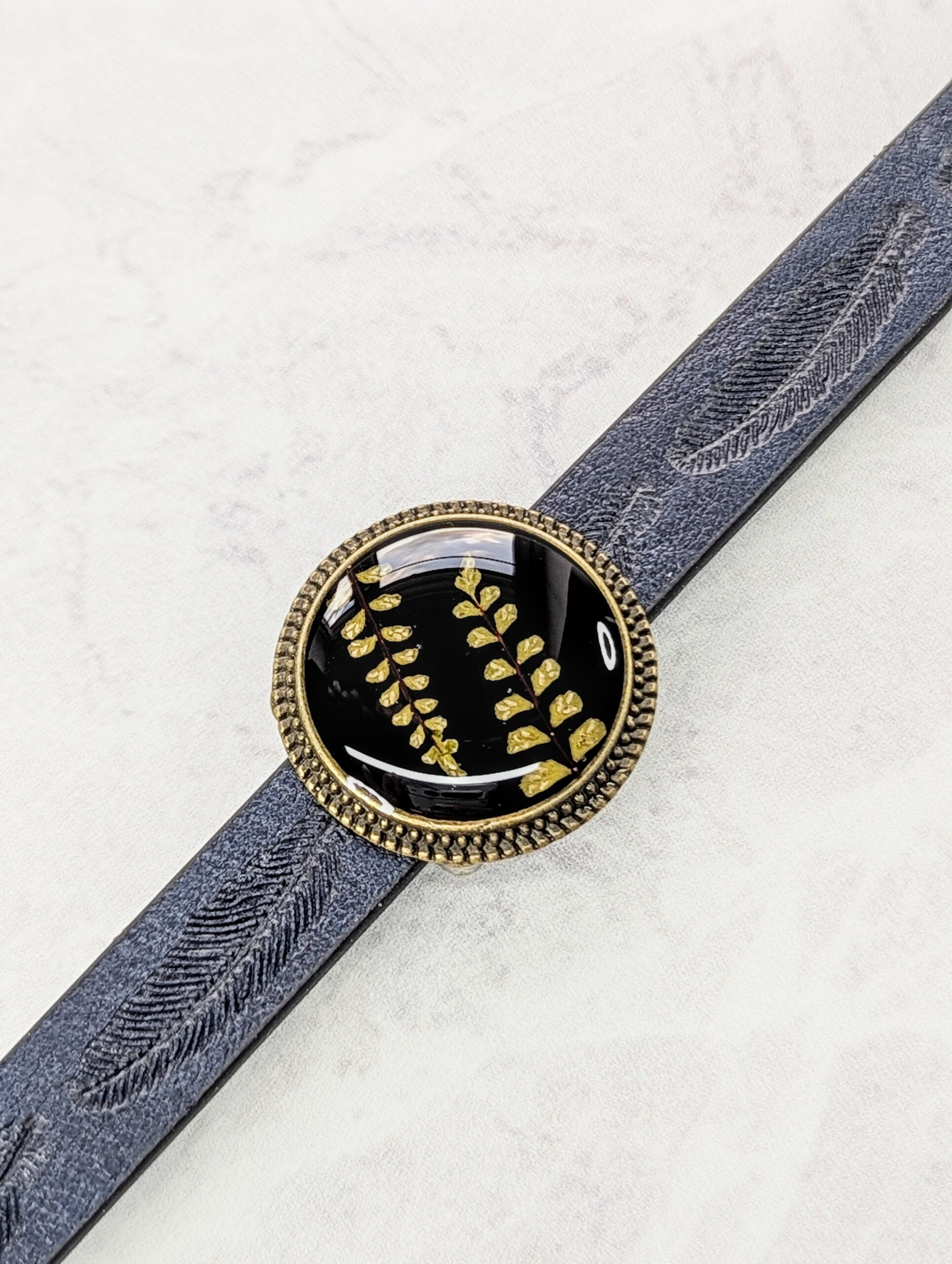 Fern men's bracelet - navy