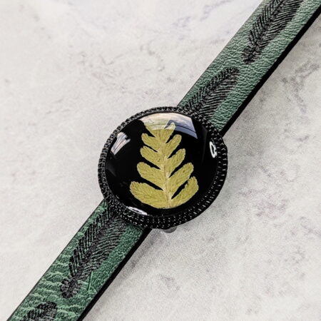 Fern men's bracelet - green