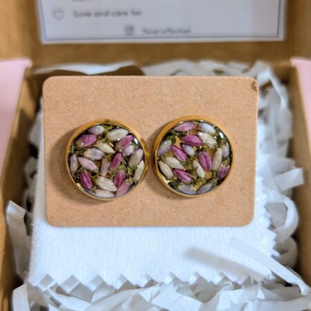 Mix heather gold studs
