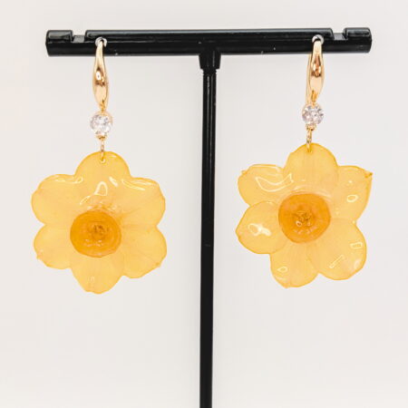 Daffodil hook earrings