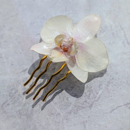Orchid hair pin